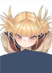 1boy 1girls 2d animated blowjob blowjob_face clothing duo duo_focus high_resolution highres himiko_toga large_penis light-skinned_female light_skin loop male/female my_hero_academia no_sound oral pale-skinned_female penis shounen_jump tagme video zd@仕事募集中 zd_(pixiv6210083)