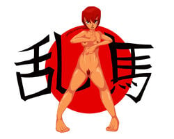 braid female pubic_hair ranma-chan ranma_1/2 ranma_saotome red_hair retro_raul small_breasts solo tagme