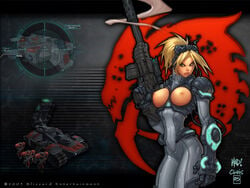 2005 blonde_hair bodysuit breasts breasts_out christian_lichtner edit joe_madureira nova_(starcraft) starcraft starcraft_2 starcraft_ghost suit tagme