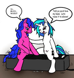 asuraludu comic_sans crossover crotchboobs equine friendship_is_magic horn horse melody_(mlp) my_little_pony my_little_pony_tales nipples pussy sketch tail text unicorn vinyl_scratch_(mlp)