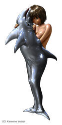 cetacean costume dolphin kemono_inukai latex marine what