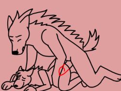 2d_animation ambiguous_gender ambiguous_penetrated ambiguous_penetration animated anthro caprisunn caprisunn(oc) caprisunn3 doggy_style duo from_behind_position genitals hyaenid internal male mammal penetration penis sex tail_motion tailwag were werehyaenid