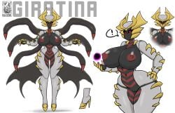 claws commission female giratina haloowl high_heels pokemon red_eyes tendrils