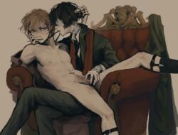 1cuntboy 2boys andromorph bsd bungo_stray_dogs chuuya_nakahara clitoris cuntboy dazai_osamu gay intersex male nolongeranimals nude petghost pussy vagina yaoi