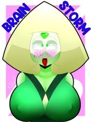 ahe_gao brainstorm erection_under_clothes mrmelted nipple_bulge nipples peridot_(steven_universe) steven_universe tagme