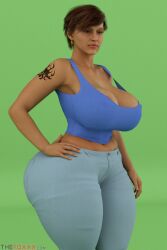 1girls 3d 3d_(artwork) 5_fingers ass big_ass big_breasts big_hips bimbo breasts brown_hair cindy_yamanaka_(wappah) cleavage clothing dark_hair female gigantic_breasts hips hourglass_figure huge_ass human large_ass large_breasts light-skinned_female light_skin milf original short_hair tattoo thefoxxx thick thick_hips thick_legs thick_thighs vixensville voluptuous waist wide_hips