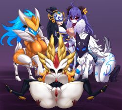 5girls caprine fatshad female forkat_bau hooves infernal_series kindred lamb_(league_of_legends) league_of_legends lunar_new_year lunar_revel_series multiple_girls porcelain_kindred shadowfire_kindred sheep sheep_girl spirit_blossom_kindred spirit_blossom_series square_crossover super_galaxy_kindred super_galaxy_series tagme yuri