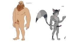 barbarian beard dilf drunken_tales feline hero khangi_(drunken_tales) lord_sarloc male_only oc swordbeard_(drunken_tales)