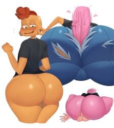 anal balls big_ass big_balls big_butt big_penis blush blushing bottomless bubble_ass bubble_butt bussy cartoon_network clothed_sex fat_ass femboy gay huge_ass jeans lars lars_barriga looking_back male male/male male_focus male_only male_penetrating no_background off_colors_(steven_universe) pink_penis pink_skin pounding pov_ass riding_penis sex sex_from_behind soubarlikesu spanking steven_quartz_universe steven_universe sweat thick_thighs wide_hips