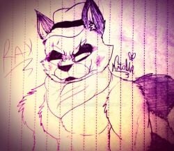 angry_face cowboy_hat five_nights_at_freddy's male male_only muscular muscular_male raccoon ray_(tnar) ringtail those_nights_at_rachel's