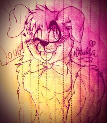 border_collie canid canine canis dog domestic_dog doug_(tnar) fang_out five_nights_at_freddy's male male_only muscular muscular_male smile those_nights_at_rachel's