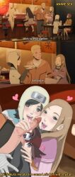 akane_(naruto) cum_in_mouth cumshot foursome handjob harem hyuuga_hinata ino_yamanaka kaede_(naruto) licking_penis naruto naruto:_the_last naruto_fan_girl sakura_haruno sucking_penis talking uzumaki_naruto younger_female