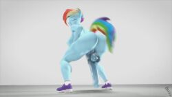 1futa 3d animated anthro ass blue_body blue_fur blue_penis blue_skin butt futa_only futanari grey_background horsecock horsecock_futanari looking_back mp4 my_little_pony no_sound penis penis_to_the_knees pony rainbow_dash_(mlp) rainbow_hair rainbow_tail screwingwithsfm shaking shaking_ass shaking_butt sneakers solo solo_futa testicles third_leg twerking video