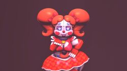 1girls 3d animatronic baby_(fnafsl) blowing_kiss circus_baby circus_baby_(fnaf) clothing female female_only five_nights_at_freddy's five_nights_at_freddy's:_sister_location heart-shaped_pupils inviting looking_at_viewer robot robot_girl seductive sexbot_circus_baby solo solo_female