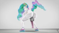 1futa 3d animated anthro anthrofied ass bouncing_ass bouncing_balls bouncing_penis butt futa_only futanari horse horse_penis horsecock horsecock_futanari mp4 my_little_pony no_sound princess_celestia_(mlp) rainbow_hair screwingwithsfm shaking shaking_ass shaking_butt solo solo_futa twerking video white_body white_fur white_skin