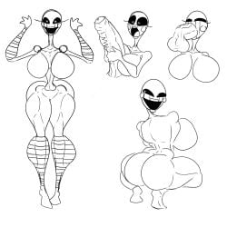 big_ass big_breasts big_penis black_and_white bobafettsimp classic_fnaf_2_marionette classic_fnaf_2_puppet five_nights_at_freddy's five_nights_at_freddy's_2 marionette_(fnaf) oral original_fnaf_2_marionette original_fnaf_2_puppet puppet_(fnaf)