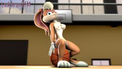 1girls 3d anthro anthro_only basketball basketball_hoop blonde_hair blue_eyes breasts eyelashes female female_only furry gloves gym hairband hi_res lagomorph linkaransfm lola_bunny looking_at_viewer looney_tunes makeup nipples nude orange_fur rabbit rabbit_ears sitting smile solo solo_female solo_focus space_jam