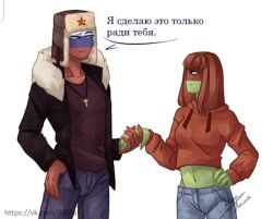 belarus_(countryhumans) comic countryhumans countryhumans_girl ifa_lilia_(artist) russia_(countryhumans)