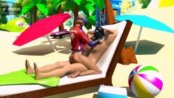 1boy 1girls 3d animated areola ass beach blonde_hair bouncing_breasts cowgirl_position dark-skinned_female duo duo_focus focus fortnite fortnite:_battle_royale hi_res highres large_ass large_breasts large_penis light-skinned_female masked_male moaning naked nastycheese nastycheese9 nipples penetration relaxing riding_penis sex shadow_enforcer shadow_henchmen sound sound_effects sun_strider sunstrider_(fortnite) tagme vaginal vaginal_penetration vaginal_sex video