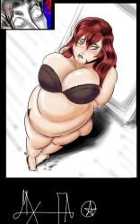 1girls bbw belly big_belly big_breasts breasts cleavage fat female large_breasts marvel marvel_comics mary_jane_watson mx-fa obese overweight red_hair spider-man_(series)