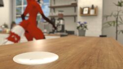 absurd_res absurdres anthro anthro_only blurry_background fur furry furry_only hi_res high_resolution highres kitchen kitchen_table lambdaredpanda male_only orange_fur red_panda rexouium twitter url vr_media vrchat vrchat_avatar white_fur