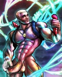 african african_male aqualad blitzturner blonde_hair boner cum cumming dark-skinned_male dark_skin dc dc_comics erect_penis erection hands-free hard_on jackson_hyde kaldur'ahm male male_only melanin muscles muscular muscular_male posing superhero teen_boy uncut veiny_penis