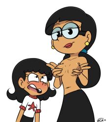 breasts_out jook jookbox judy_zhau milf nickelodeon no_bra showing_breasts stella's_mom stella_zhau the_loud_house