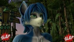 1girls anthro comic comic_page dragon696 eyes eyes_up female krystal lips_bite slapping star_fox