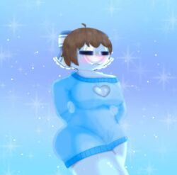 1girls big_ass big_breasts clothed clothed_female countryhumans countryhumans_girl countryhumans_oc oc polandball_amino sweater tight_clothing transparent_clothing visible_pussy