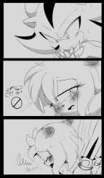 ? amy_rose blush comic crying crying_with_eyes_closed crying_with_eyes_open ear_blush ears_back eyes_half_open femsub furry futile_resistance maledom monochrome open_mouth overpowered rape shadic80 shadow_the_hedgehog sonic_(series) sonic_riders sonic_the_hedgehog_(series) surrendering