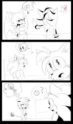 amy_rose comic furry monochrome rouge_the_bat rouge_the_rider shadic80 shadow_the_hedgehog sonic_(series) sonic_riders sonic_the_hedgehog sonic_the_hedgehog_(series) tails