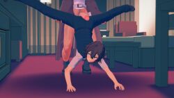 3d ass_up buttjob femboy jack-o_pose jakey_stakey tsubame_(vtuber) upside-down virtual_youtuber yaoi