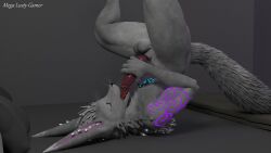 3d 3d_(artwork) animal_genitalia animal_genitals animal_penis anthro anthro_only autofellatio blender_(software) blue_markings canid canine canine_genitalia canine_genitals canine_penis cum_in_mouth cum_inside erect erect_penis erection fox fur furry furry_only husky knot legs_up male male_only masturbation megalustygamer naked noah-the-husker noah_(noah-the-husker) nude orange_eye penis purple_markings red_penis render rexouium shiny_penis swallowing_cum vrchat_avatar white_fur