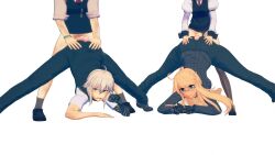 3d alma_armas ass ass_grab ass_up buttjob clothed_sex dana_zane female futanari gillian_(va-11_hall-a) jack-o_pose jakey_stakey julianne_stingray va-11_hall-a