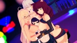 3d alma_armas dana_zane jakey_stakey julianne_stingray motorboating smothering stella_hoshii va-11_hall-a yuri