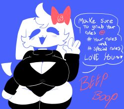 1girls big_breasts breasts clyde_(discord) discord discord_(app) dork_boi female lewd_dorky no_outlines speech_bubble tagme text thick_thighs wide_hips