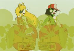 1boy1girl 2025 big_ass both_sexes_in_same_situation cave_story commission curly_brace fanning fart fart_fetish farting farting_at_viewer farting_together farts female jeans male quote_(cave_story) r3draynb0w red_pants smelly stinky tuba yoshizilla