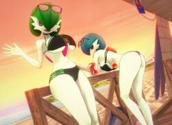 2girls 3d angry_expression angry_face anthro beach big_ass big_breasts big_butt bikini bikini_bottom bikini_top coca-cola female female_focus female_only gardevoir humanoid koikatsu looking_at_viewer one_eye_closed pokemon pokemon_(species) render_007 shiny_gardevoir shiny_pokemon smile smiling smiling_at_viewer soda soda_can sunglasses sunglasses_on_head sunset thick thick_hips thick_legs thick_thighs thighs voluptuous voluptuous_female white_body white_skin wide_hips