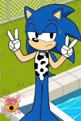 1boy 1male 2d ai_edit ai_generated angry angry_expression angry_face angry_male animal_ears animal_nose anthro anthro_male artist_logo bare_arms bare_legs blue_tail boy bulge bulge_in_girls_one-piece_swimsuit bulge_in_girls_swimsuit bulge_in_swimsuit bulge_through_clothing bulge_under_clothes bulging_penis classic_sonic clothed clothed_male cowprint cowprint_swimsuit crossdressing crossdressing_male cute cute_male double_v double_v_sign english_text fence fully_clothed fully_clothed_male furry furry_male furry_only gloves grass hedgehog hedgehog_boy hedgehog_ears hedgehog_nose hedgehog_tail high_res high_resolution highres hunnyhive hunnyhive(artist) hunnyhivestudio hunnyhivestudios legs legs_together male male_only outdoors peace_sign pool poolside questionable quills sega sfw short_tail sonic sonic_(series) sonic_the_hedgehog sonic_the_hedgehog_(comics) sonic_the_hedgehog_(series) standing standing_male straps swimsuit swimwear tail thigh_gap v_sign video_game_character video_game_franchise video_games white_gloves