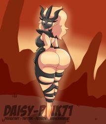 ass bethesda bethesda_softworks daisy-pink71 fanart fire flame_atronach flame_atronach_(oblivion) huge_ass huge_breasts looking_at_viewer monster_girl the_elder_scrolls_iv:_oblivion