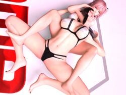 3d black_hair catfight crossover dead_or_alive efudeea feet female female_focus female_only final_fantasy final_fantasy_vii footjob honoka_(doa) pin_down pink_hair sexfight thick_thighs tifa_lockhart wrestling wrestling_femdom wrestling_ring wrestlingryona yuri
