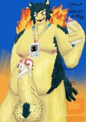 absurd_res anthro baby_bottle benny_(lionfiregod) fan_character generation_2_pokemon hi_res humanoid lionfiregod male map nintendo pedo pedophile_iconography pedophilie pokemon pokemon_(species) smegma smegma_on_penis solo solo_focus typhlosion