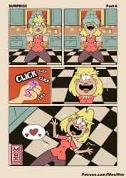 1girls accurate_art_style accurate_proportions comic comic_page nickelodeon pixiv_link pleasure_face pleasured rita_loud solo solo_female the_loud_house vibrator vibrator_in_pussy vibrator_under_clothes