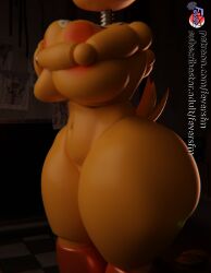 1girls 3d 3d_(artwork) animatronic_female areolae big_ass big_breasts big_butt curvy curvy_figure female female_focus female_only feversfm five_nights_at_freddy's fnaf holding_breast robot_girl solo tagme thick_ass thick_thighs toy_chica_(fnaf) toy_chica_(love_taste)