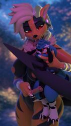 anthro arcandoom arcanine bandage being_held big_dom_small_sub bodily_fluids bonepie calisbryne_(bonepie) cheek_tuft dominant duo facial_tuft female finger_on_penis finger_to_mouth fluffy generation_1_pokemon generation_2_pokemon generation_4_pokemon genital_fluids holding_partner horn houndoom hybrid kitos_(kitosnightfall) larger_female male mohawk nintendo pokemon pokemon_(species) precum red_eyes ring riolu size_difference smaller_male tail tail_wrapped_around tail_wrapped_around_body tongue tongue_out tuft