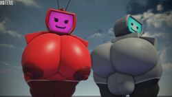 1boy 1boy1girl 1femboy 1girls 3d areola areolae ass ass balls baseplate belly big_ass big_balls big_breasts big_butt breasts breasts_bigger_than_head bubble_ass bubble_butt enormous_ass enormous_breasts female femboy huge_ass huge_breasts huge_butt large_ass large_breasts looking_at_viewer looking_back male ms._tee_vee muitetul nipples roblox robloxian robot robot_boy robot_femboy robot_girl tagme tee_vee thick_thighs tv tv_head tv_man tv_woman