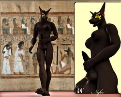 1futa 3d anthro anubian_jackal anubis balls black breasts canine cum dark-skinned_futanari deity egyptian erection furry futa_only futanari intersex jackal muscles nefer nude penis pose public_domain solo solo_futa