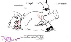 ball_gag blush bondage dildo flockdraw gag gagged monochrome nose paws rape sex_toy thor