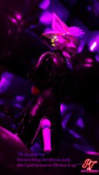 3d_(artwork) absurd_res anthro blender_(artwork) bondage bound clothing corset deuzear digital_media_(artwork) hi_res latex latex_clothing lingerie magic_wand male ryuzen_ad solo topwear