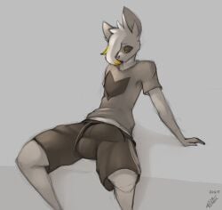absurd_res allo_(allodoodl) allodoodl anthro bat becoming_erect big_penis bodily_fluids bottomwear citron_form_allo_(allodoodl) clothing cum cum_in_hair cum_on_chest cum_on_self erection erection_under_clothing erection_under_shirt excessive_cum excessive_genital_fluids expansion furry genital_expansion genital_fluids genitals hair hi_res huge_cock hyper hyper_genitalia hyper_penis looking_at_genitalia looking_at_own_penis looking_at_penis looking_at_self looking_at_viewer looking_pleasured male mammal penis penis_expansion penis_under_shirt shirt shorts sitting solo solo_male t-shirt topwear